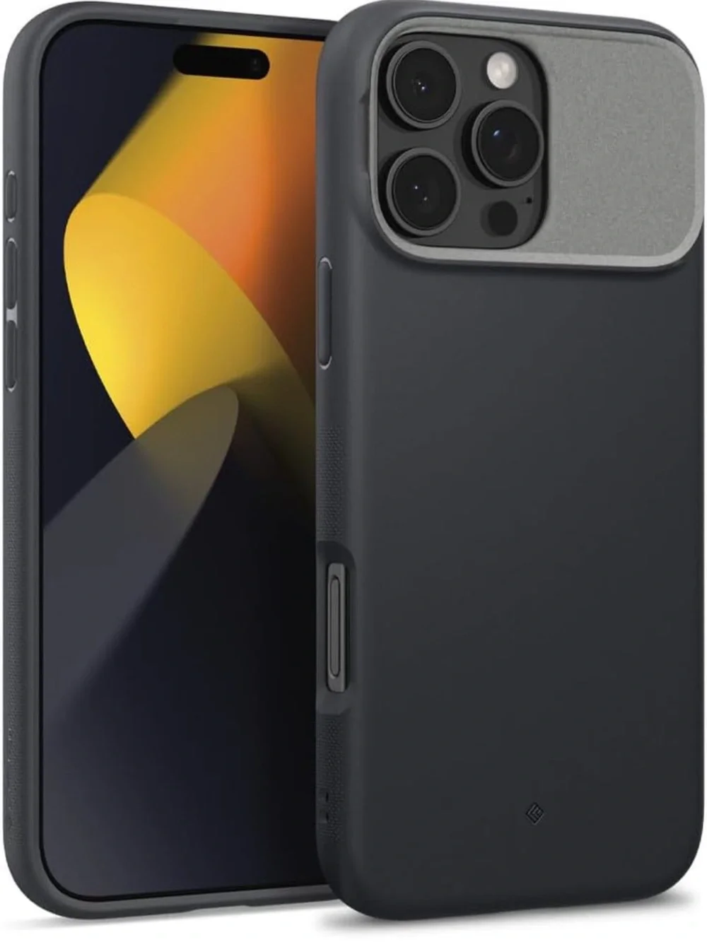 Caseology Mag Kickstand iPhone 16 Pro Max Case Military Grade Black Sesame